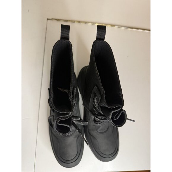 NEW UGG The Lug Platform Lace Up Combat Waterproof Boot Black W US 9.5 $140 [jb] - Picture 12 of 14